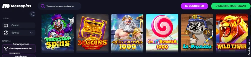 metaspins casino jeux metaspins casino jeux