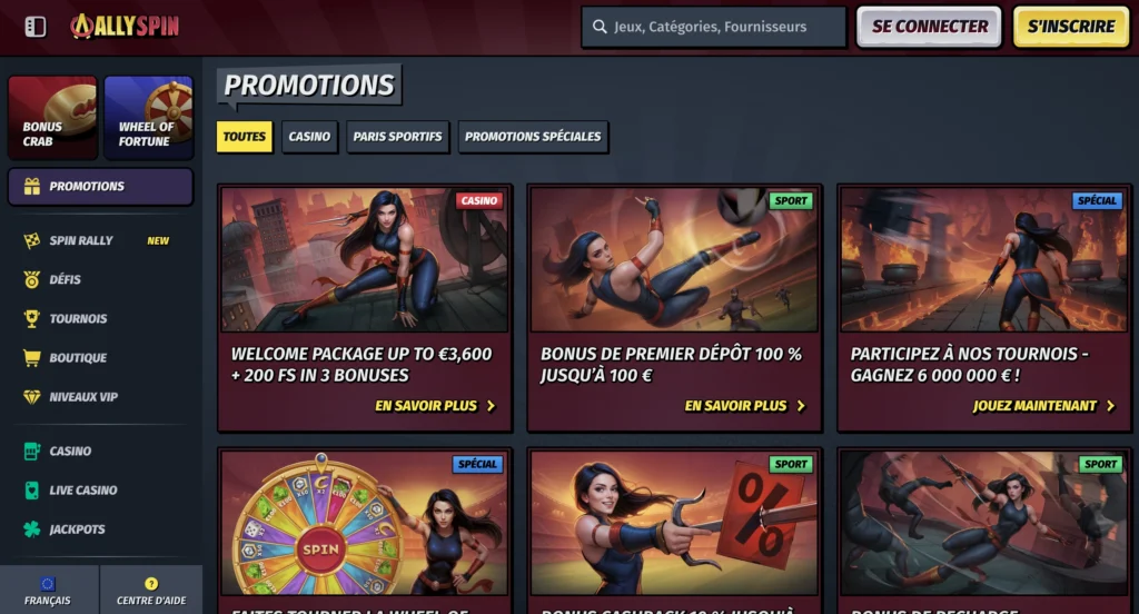 allyspin casino bonus