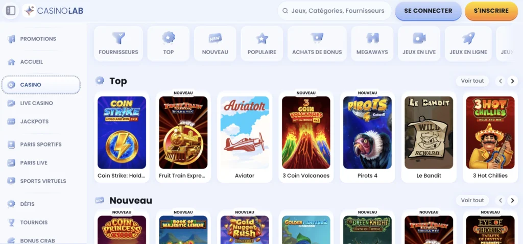 casinolab casino jeux