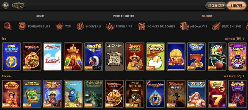 gransino casino bonus