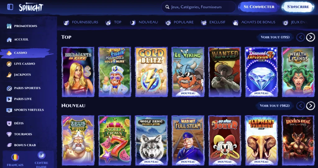 Spinight jeux Spinight jeux