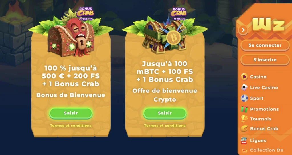 wazamba casino bonus