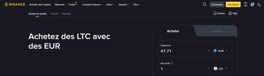 binance achetez des LTC binance achetez des LTC